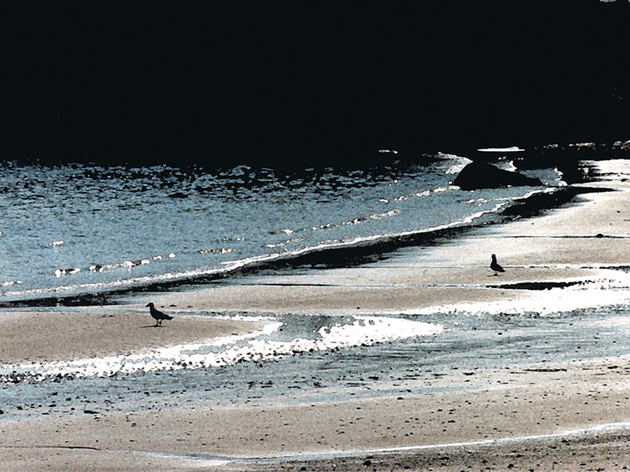Beach Walkers Painting by Paul Sachtleben