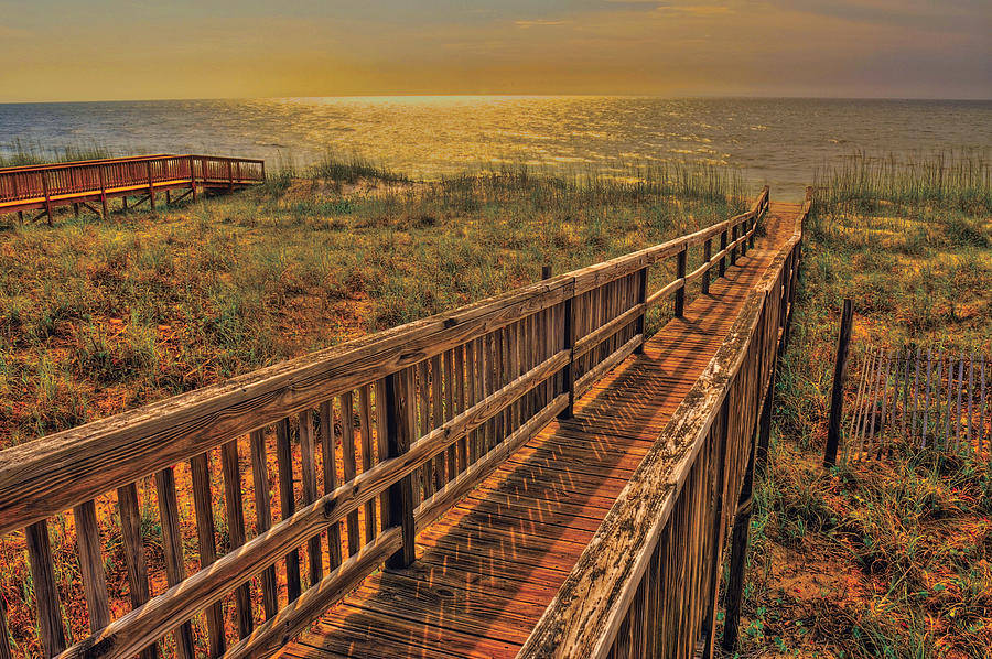 Beach Walkway Photograph by Don Wolf