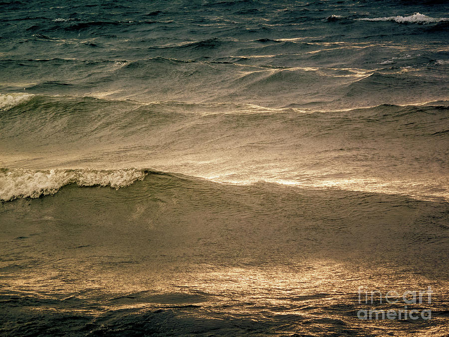 Beach Waves in the Sun Photograph by Heiko Koehrer-Wagner