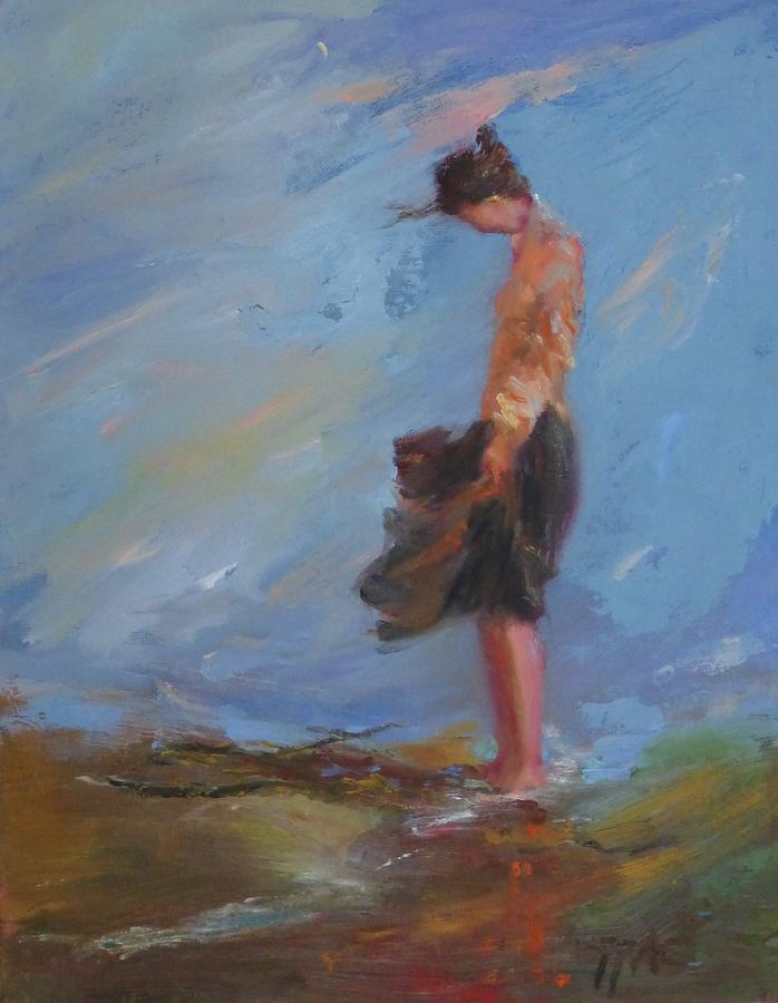 Wind Painting - SOLDBeach Wind II by Irena Jablonski