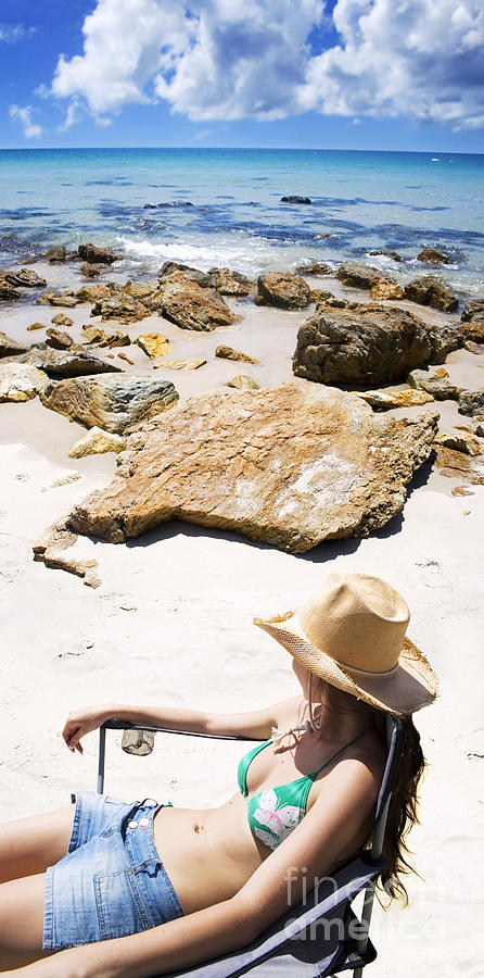 Summer Photograph - Beach Woman by Jorgo Photography