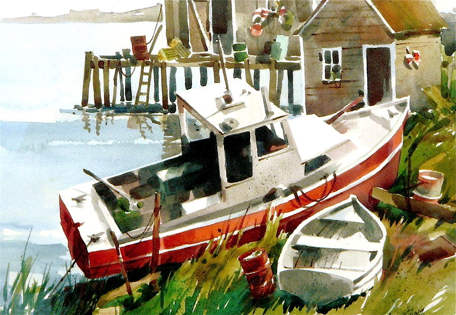 Beached Painting by Art Scholz Beached Painting by Art Scholz
