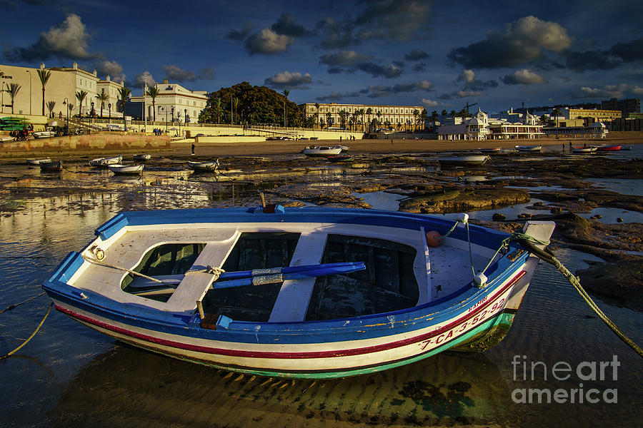 Beached Boat at La Caleta Cadiz Spain Photograph by Pablo Avanzini
