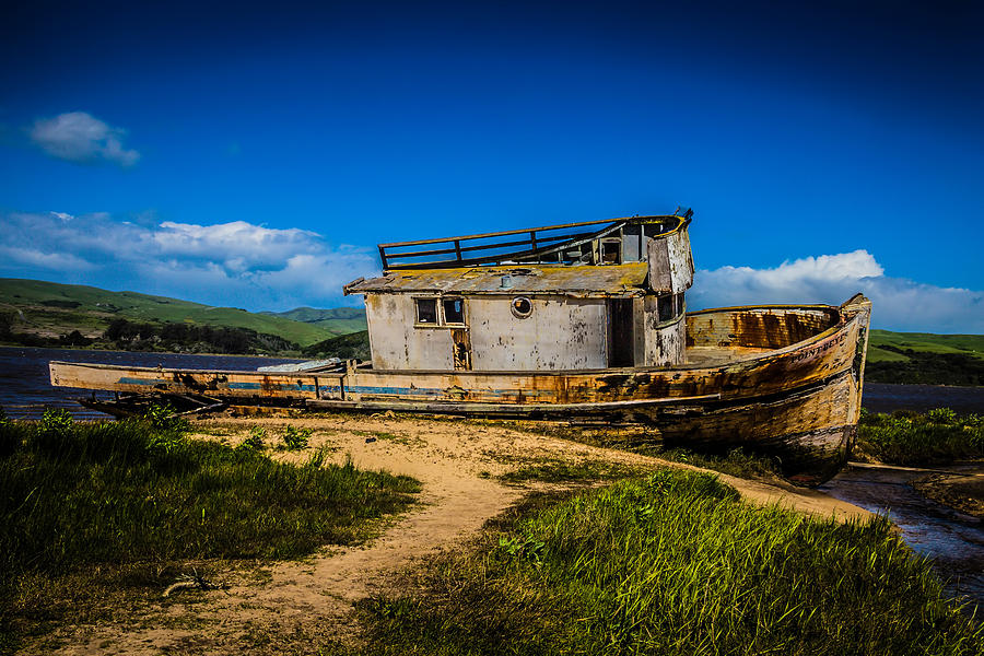 Beached Boat Photograph by Garry Gay