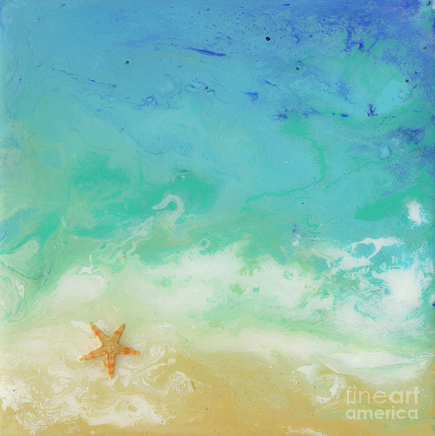 Beached Starfish Painting by Danielle Perry