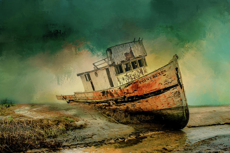 Beached Mixed Media by Theresa Campbell