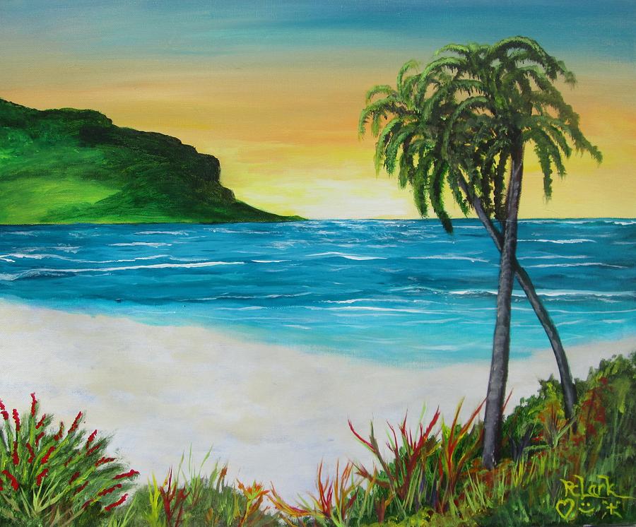 BeachJ Painting by Robert Clark
