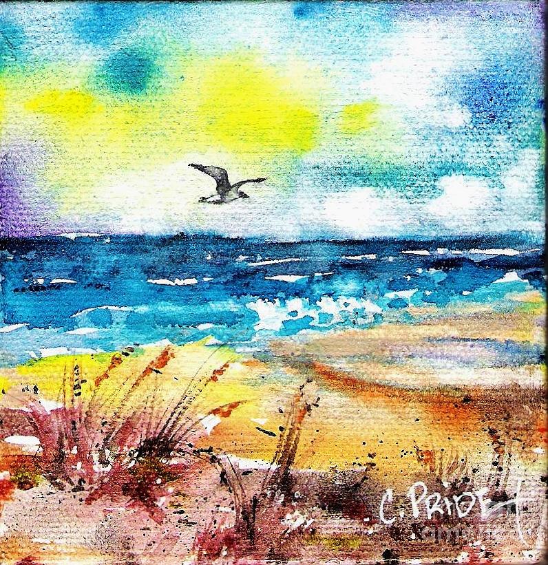 Beachscape #2 Painting by Cynthia Pride