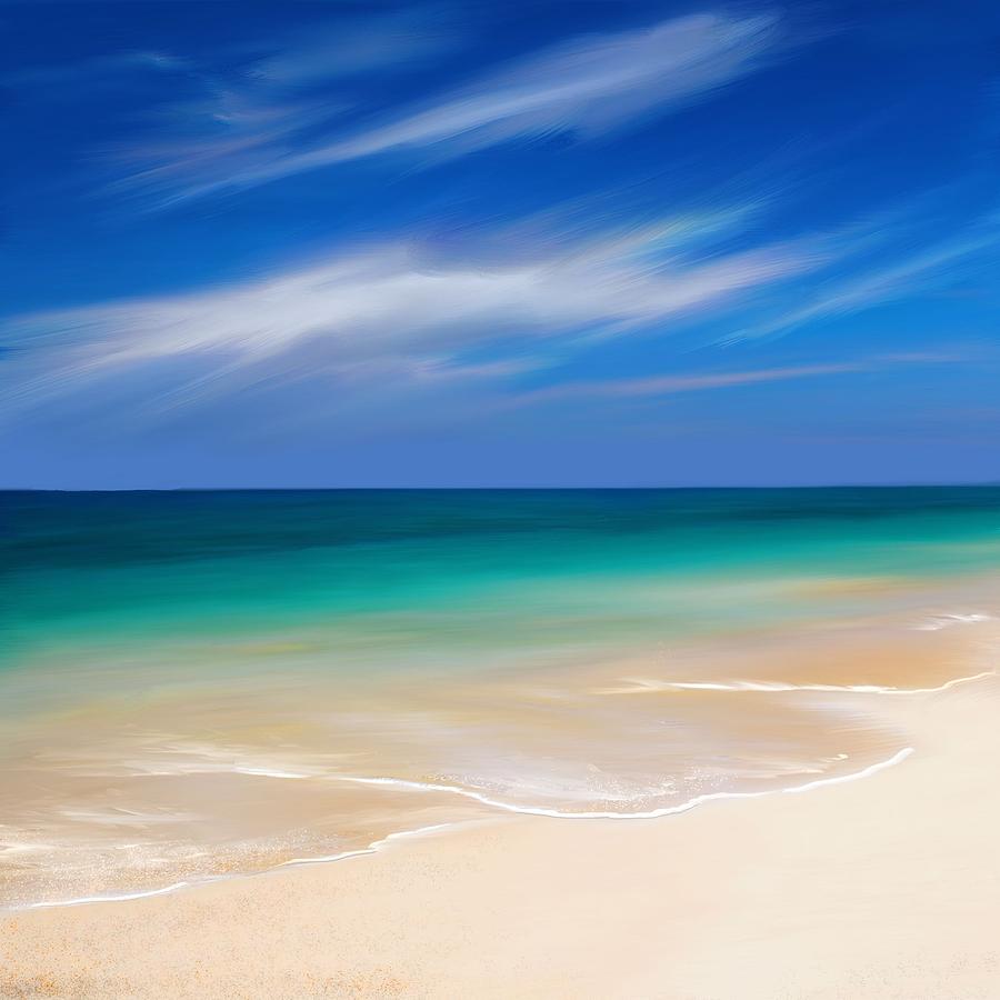 Beachscape Digital Art by Anthony Fishburne