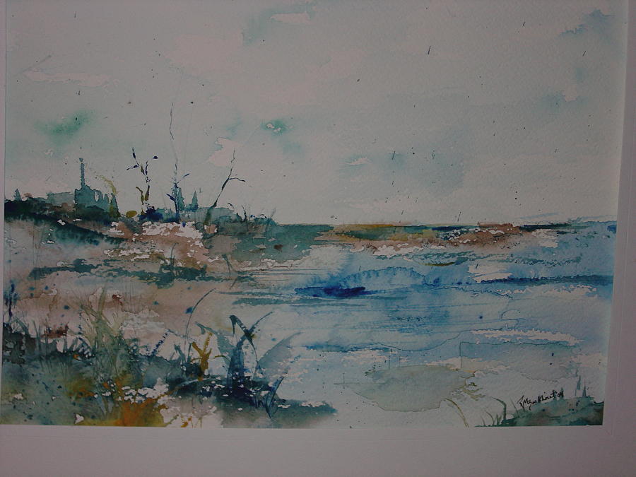 Beachside Painting by Robin Miller-Bookhout