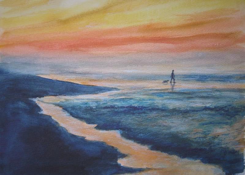 Beachwalker Painting by Bobby Walters