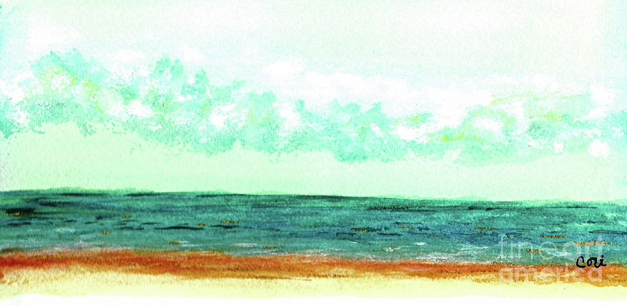Beachy 101 Painting by Corinne Carroll