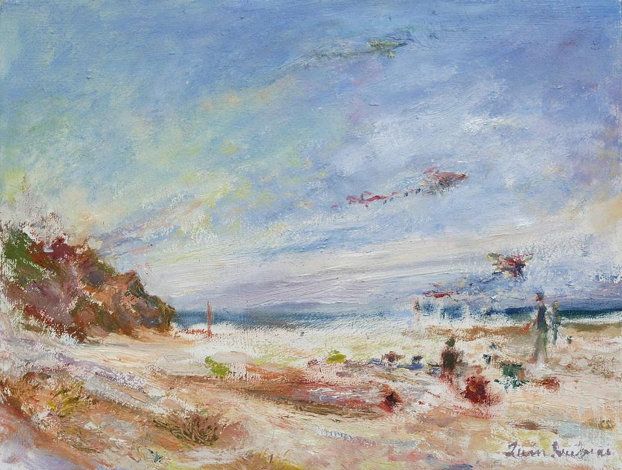 Beachy Day - Impressionist Painting - Original Contemporary Painting by Quin Sweetman