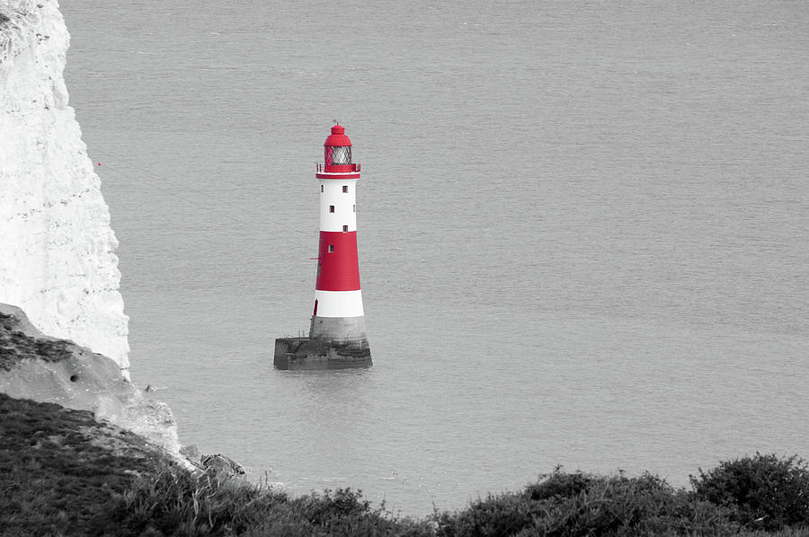 Beachy Head Lighthouse Photograph by Helen Jackson
