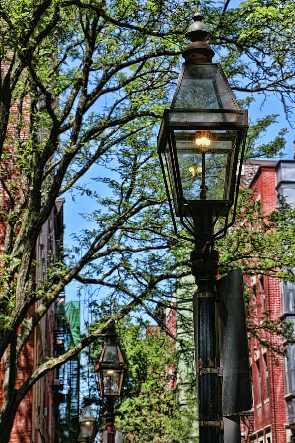 Beacon Hill Gaslights - Boston Photograph by Allen Beatty
