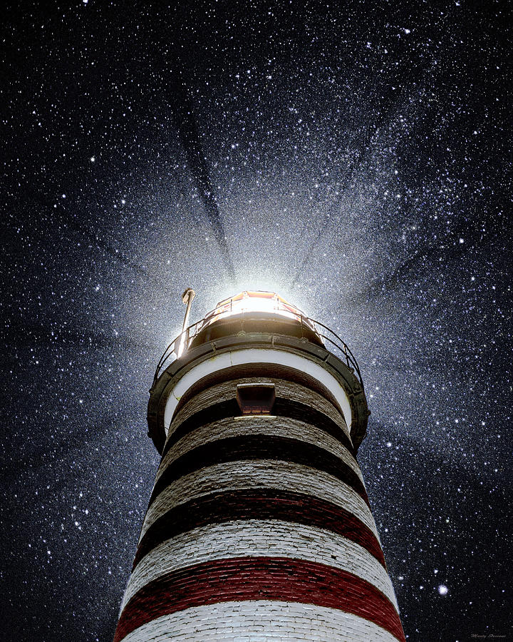 Beacon In The Night West Quoddy Head Lighthouse Photograph by Marty Saccone