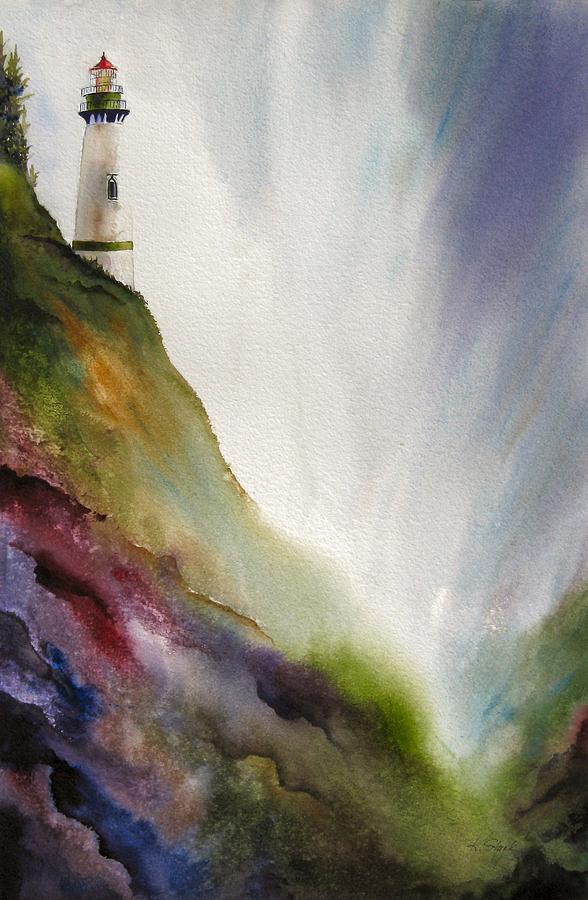 Lighthouse Painting - Beacon by Karen Stark