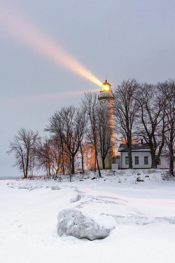 Winter Photograph - Beacon of Light by Daniel Frei