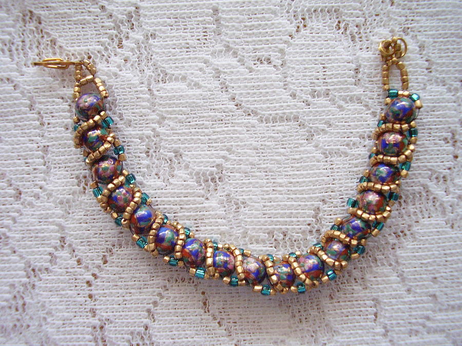 Jewelry Jewelry - Beaded Bracelet Of Unique Beads by Yvette Pichette Jewelry Jewelry - Beaded Bracelet Of Unique Beads by Yvette Pichette
