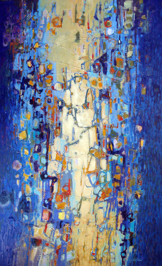 Beaded Curtain Painting by Dale  Witherow