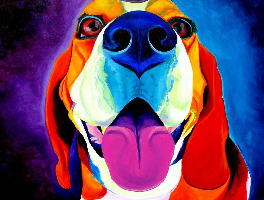 Beagle Painting - Beagle - Lollipop by Dawg Painter