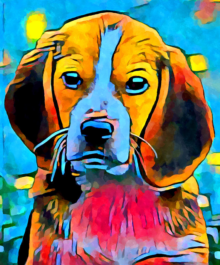 Beagle Painting by Chris Butler