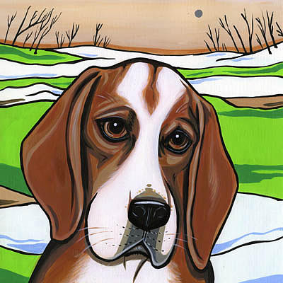 Beagle Painting by Leanne Wilkes