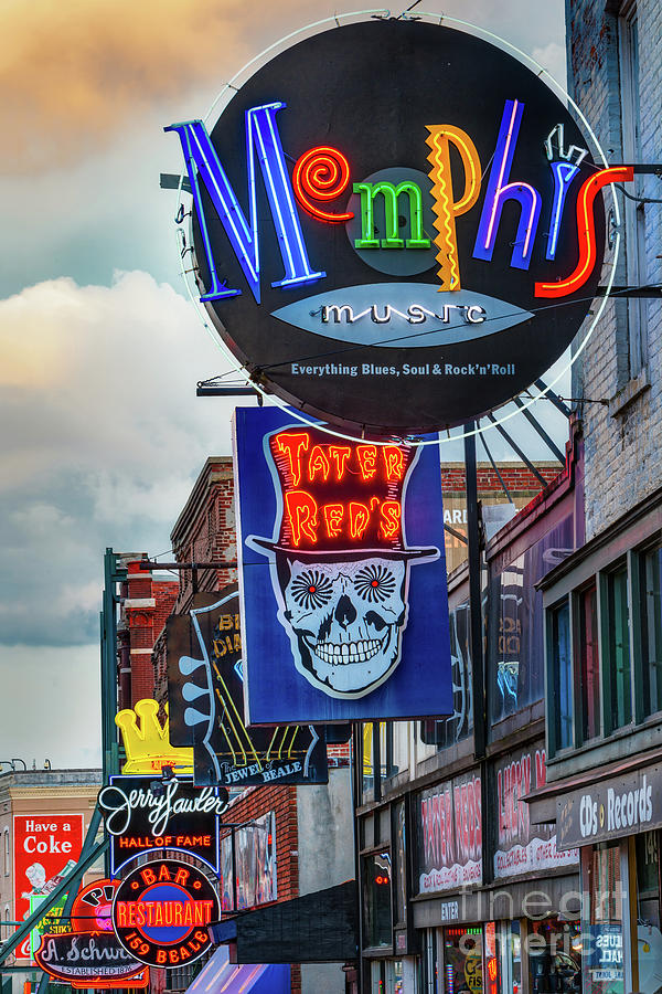 Beale Street Neon Photograph by Jerry Fornarotto