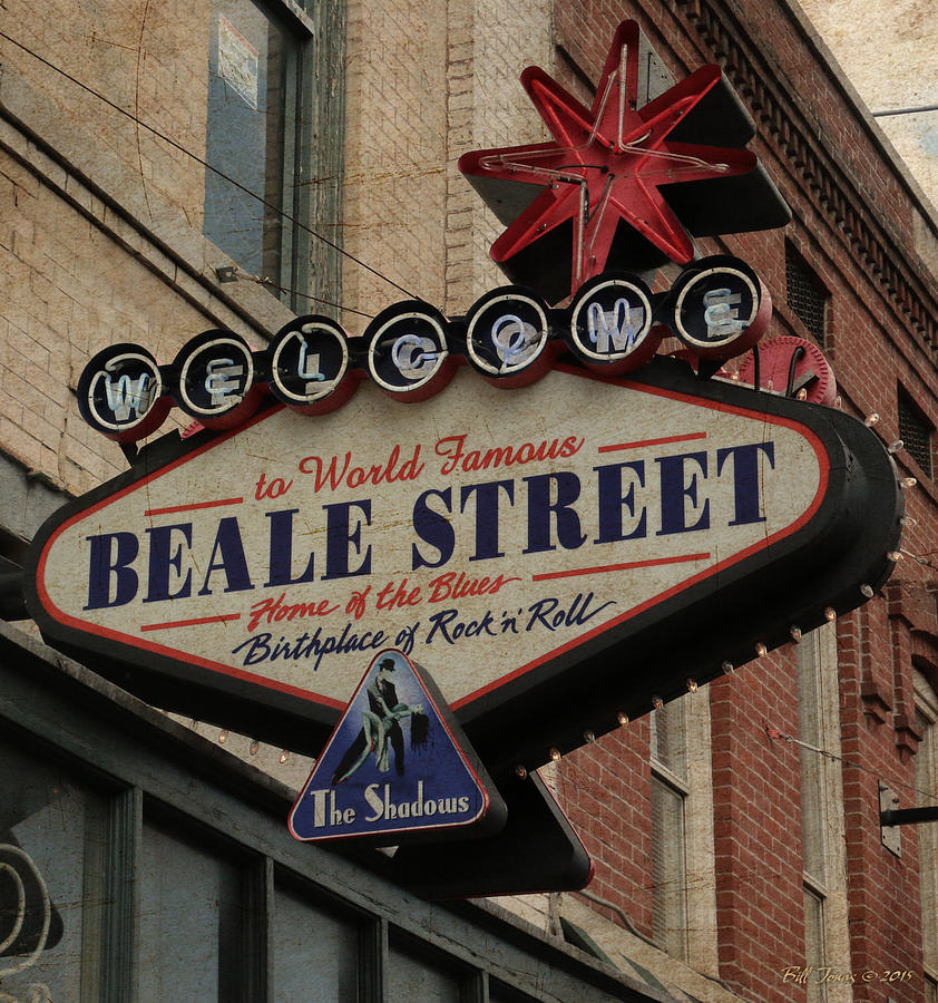 Beale Street Sign Digital Art by Bill Jonas - Fine Art America