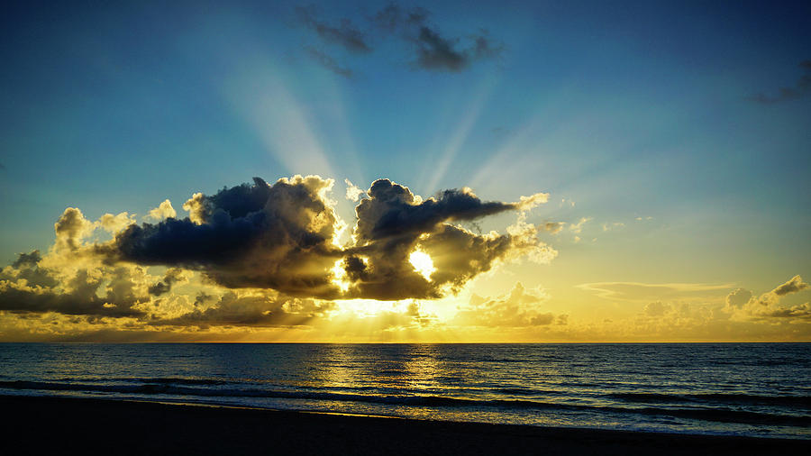 Beaming Sunrise Delray Beach Florida Photograph by Lawrence S Richardson Jr