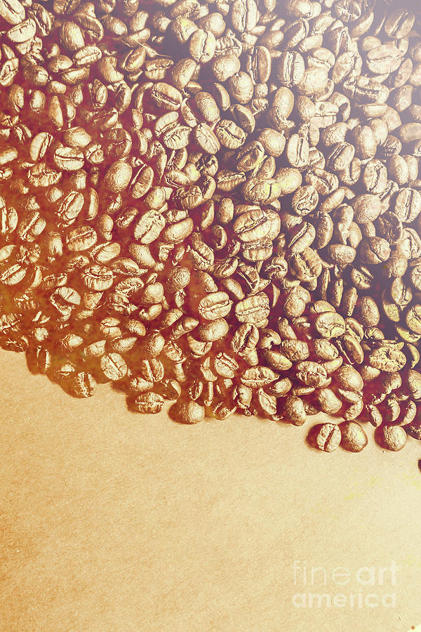 Bean background with coffee space Photograph by Jorgo Photography