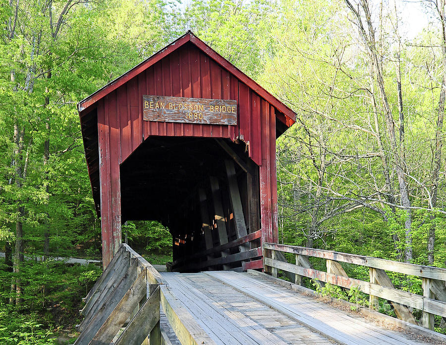 Bean Blossom Covered Bridge, Indiana Photograph by Steve Gass | Fine ...