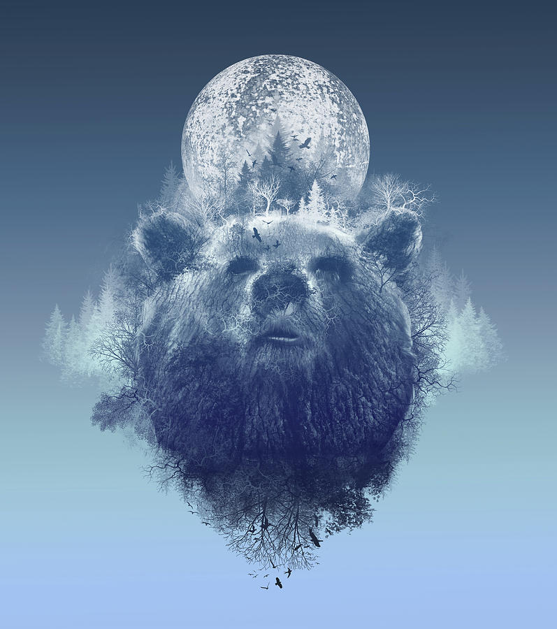 Bear 2 Digital Art by Bekim M