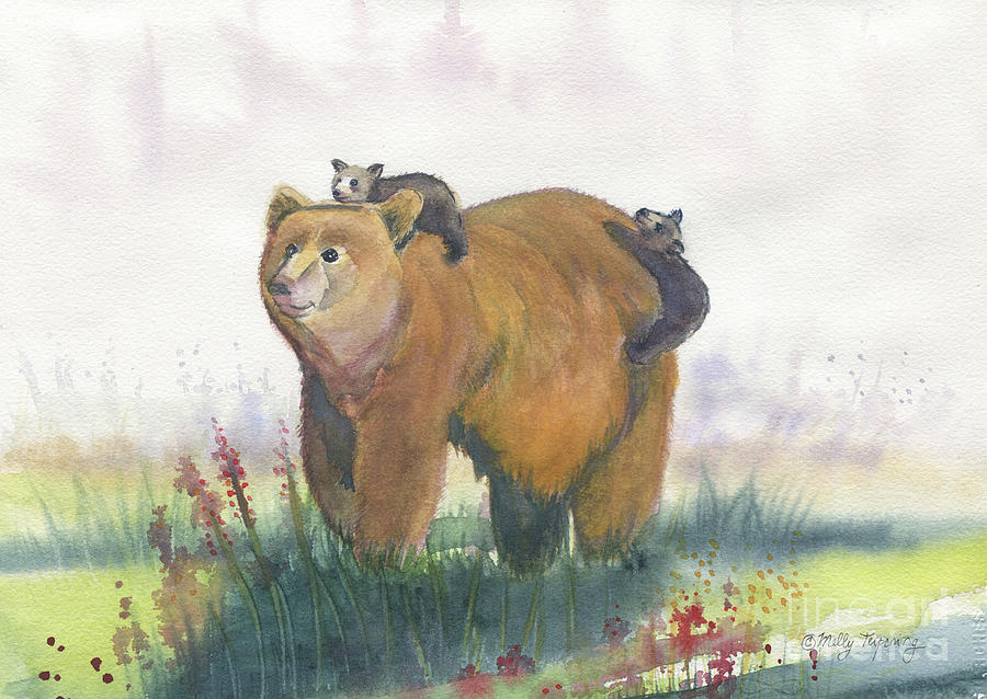 Bear Family Painting by Melly Terpening