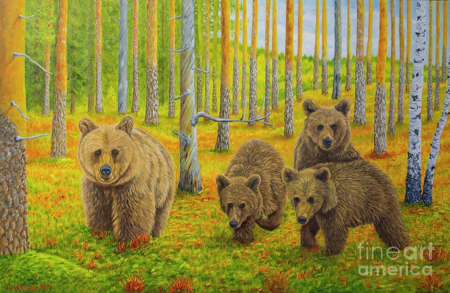 Bear Family Painting