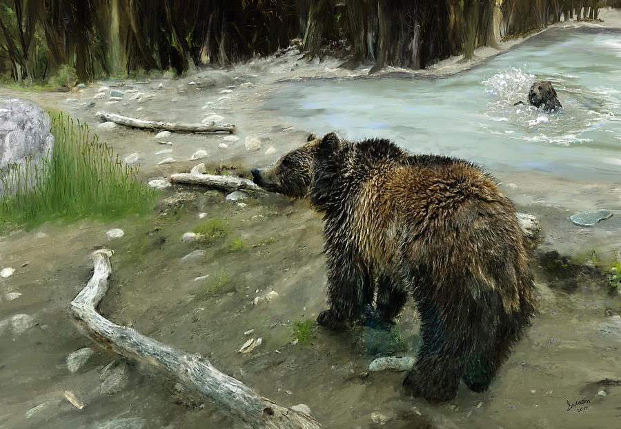 Bear Fun Digital Art by Susan Kinney