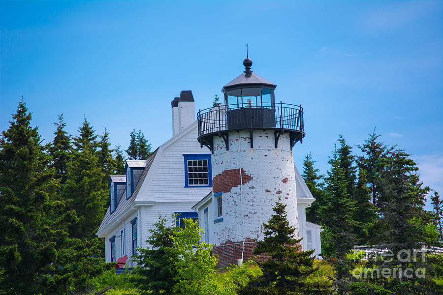 Bear Island Lighthouse, Maine. Photograph by John Greco
