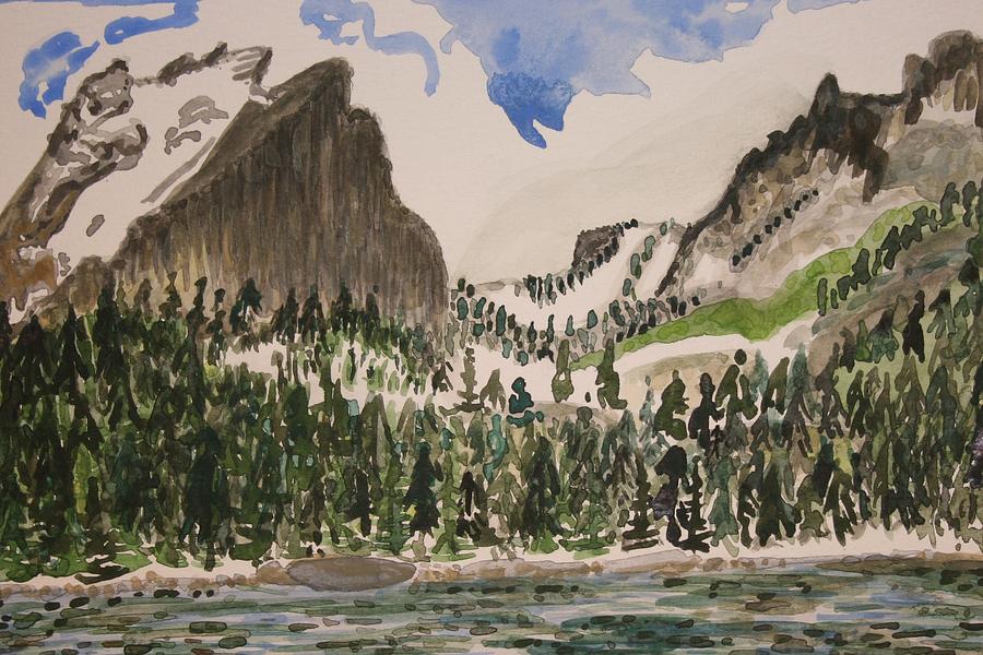 Bear Lake in Rocky Mountain National Park Painting by Polly Castor