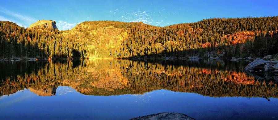 Bear Lake Panoramic Reflections Photograph by Greg Norrell