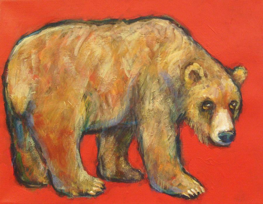 Bear Looking Back Painting by Carol Suzanne Niebuhr