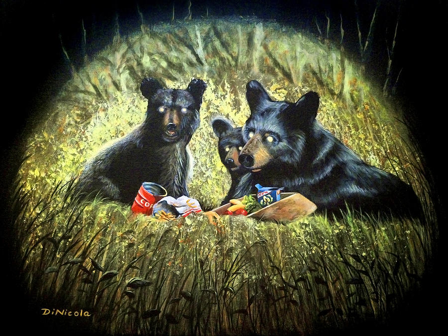 Bear Market Painting by Anthony DiNicola