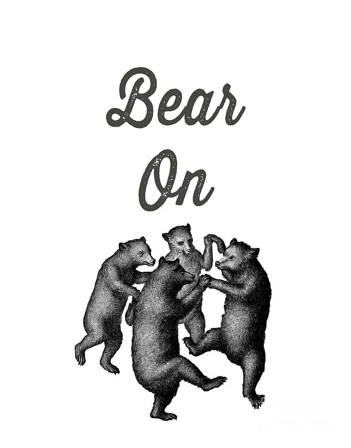 Bear On Drawing by Edward Fielding