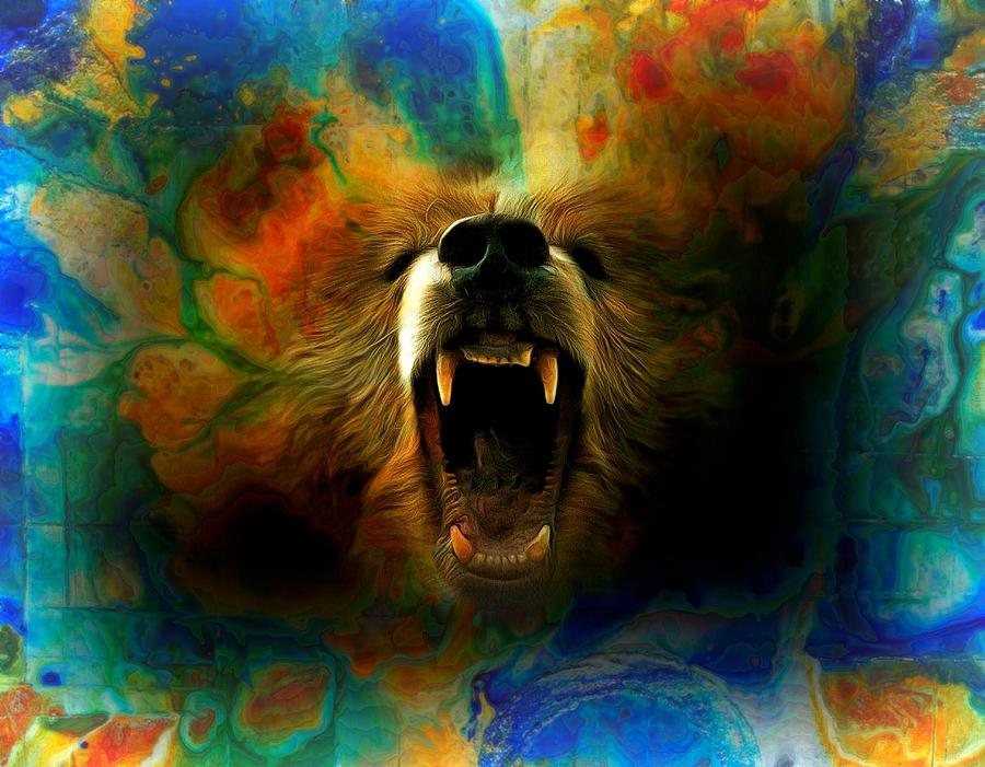 Bear Roar Abstract Photograph by Lilia D