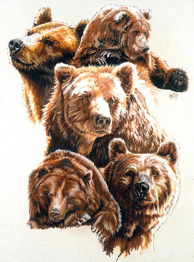 Bear with Me Pastel by Barbara Keith