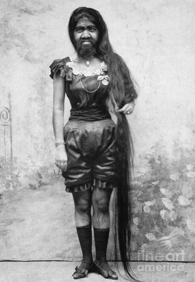 Bearded Lady c1903 Photograph by Granger