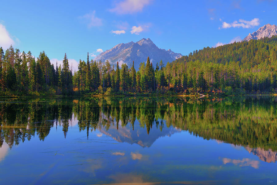 Bearpaw Lake Reflections Photograph by Greg Norrell