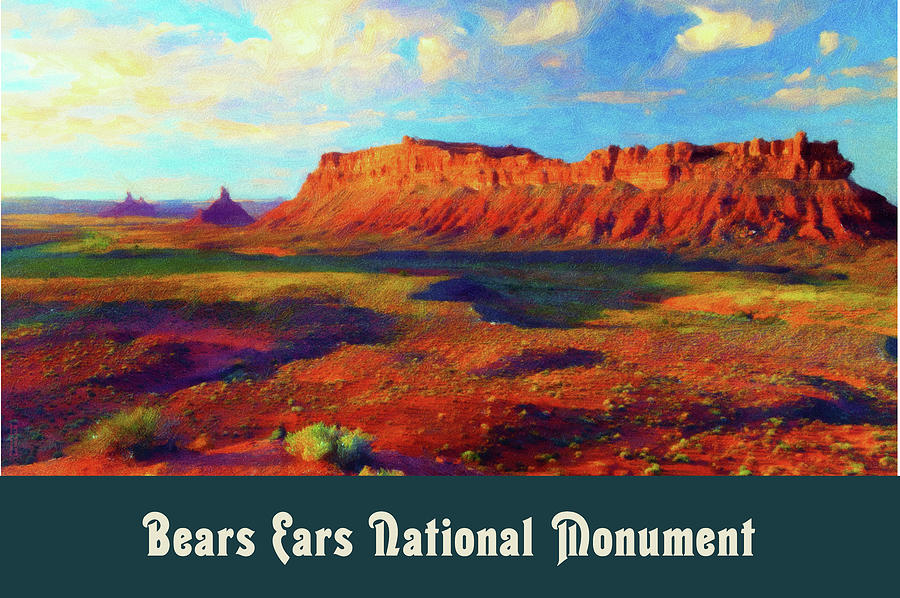 Bears Ears National Monument Digital Art by Chuck Mountain
