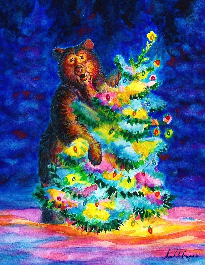 Bear Photograph - Beary Merry Christmas by David Burgess