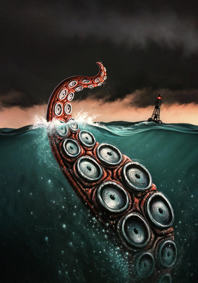 Boat Painting - Beast 1 by Jerry LoFaro