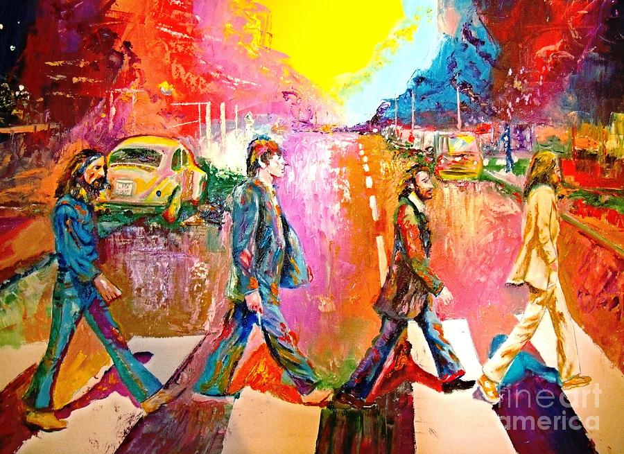 Beatles Abbey Road  Painting by Leland Castro